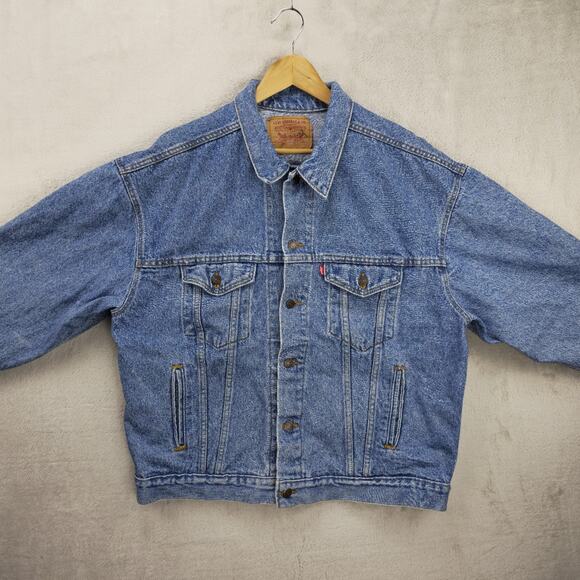 Vintage 90s Levi’s 70507 4890 Type 3 Denim Trucker Jacket Made In USA Size XL - Picture 2 of 14
